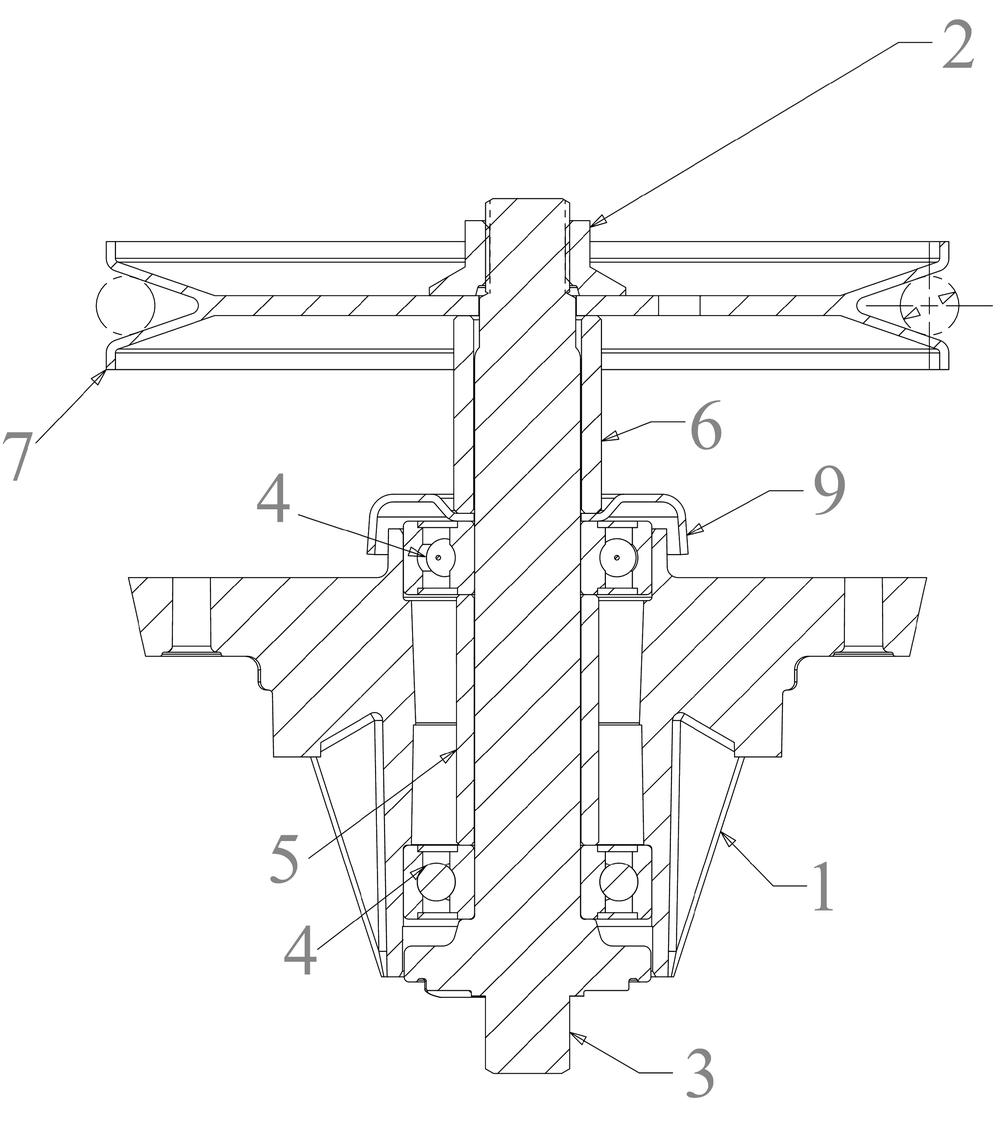Spindle Diagram and Parts List for (13AQA9TTB10)(2023) Cub Cadet Lawn Tractor